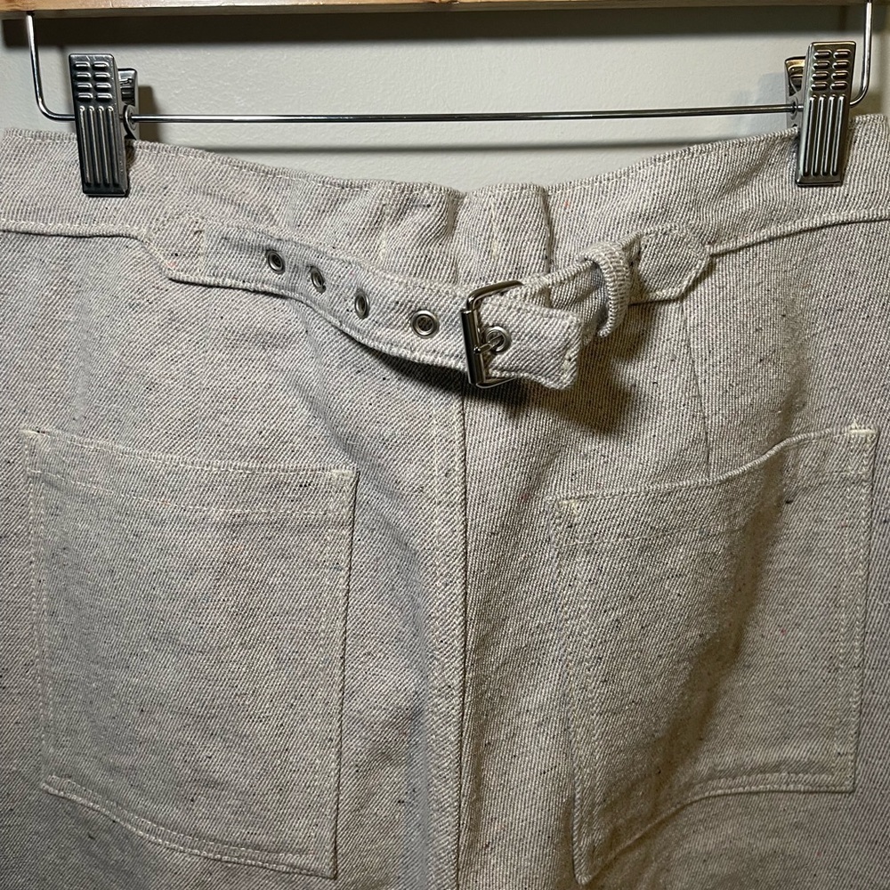 Soluna Collective Denim Pants Grey Adjustable Size 6 Upcycled Cotton Relaxed Fit - Picture 9 of 13